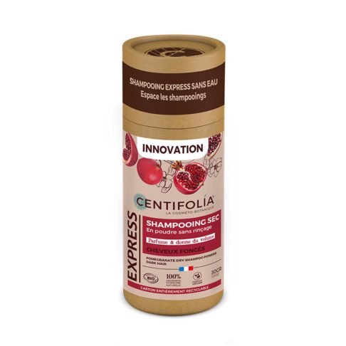 CENTIFOLIA kuivšampoon BIO-granaatõunaekstraktiga tumedatele juustele, 50g