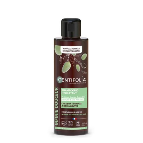 CENTIFOLIA INFINITE SOFTNESS niisutav šampoon aloe vera, magusmandli proteiinide ja taimse keratiiniga, 200ml