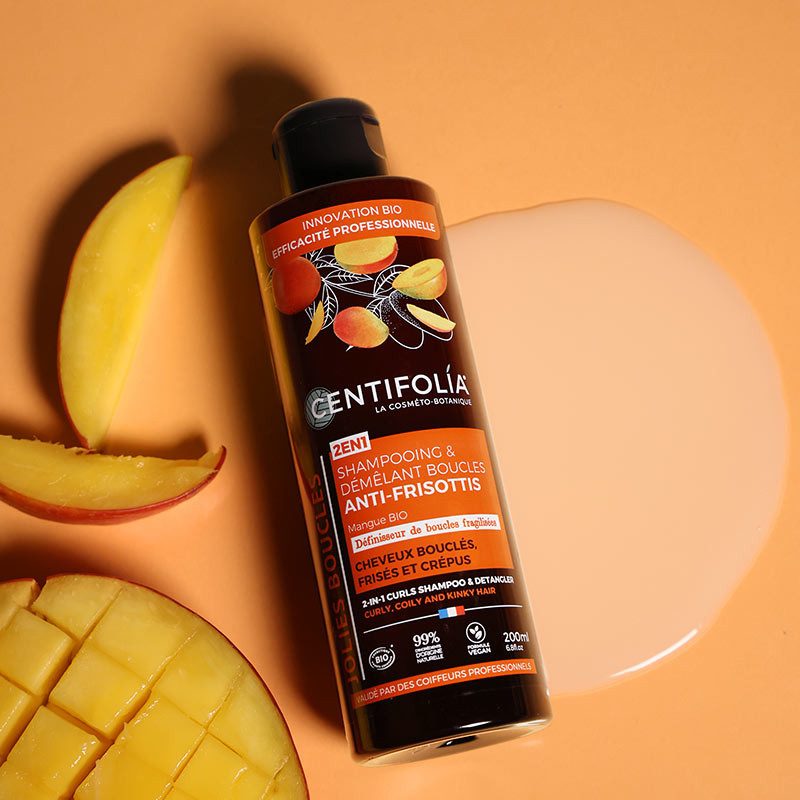 CENTIFOLIA 2in1 lokkide hooldav šampoon orgaanilise mango ja taimse tärklisega, 200ml - Image 2