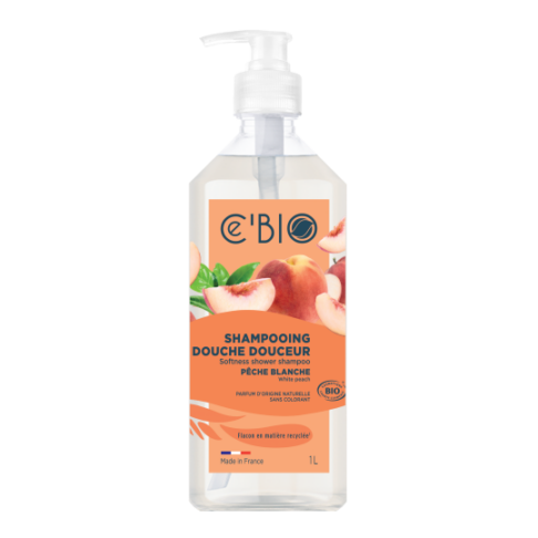 GRAVIER Cebio 2in1 rahustav šampoon-dušigeel virsikulõhnaga, 1000ml