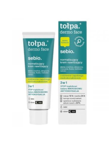 TOLPA Dermo Face Sebio tasakaalustav niisutav kreem kombineeritud ja rasusele nahale, 40ml