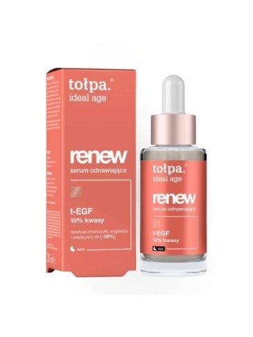 TOLPA Ideal Age Renew uuendav 10% hapetega näoseerum vananevale nahale öiseks kasutamiseks, 30ml