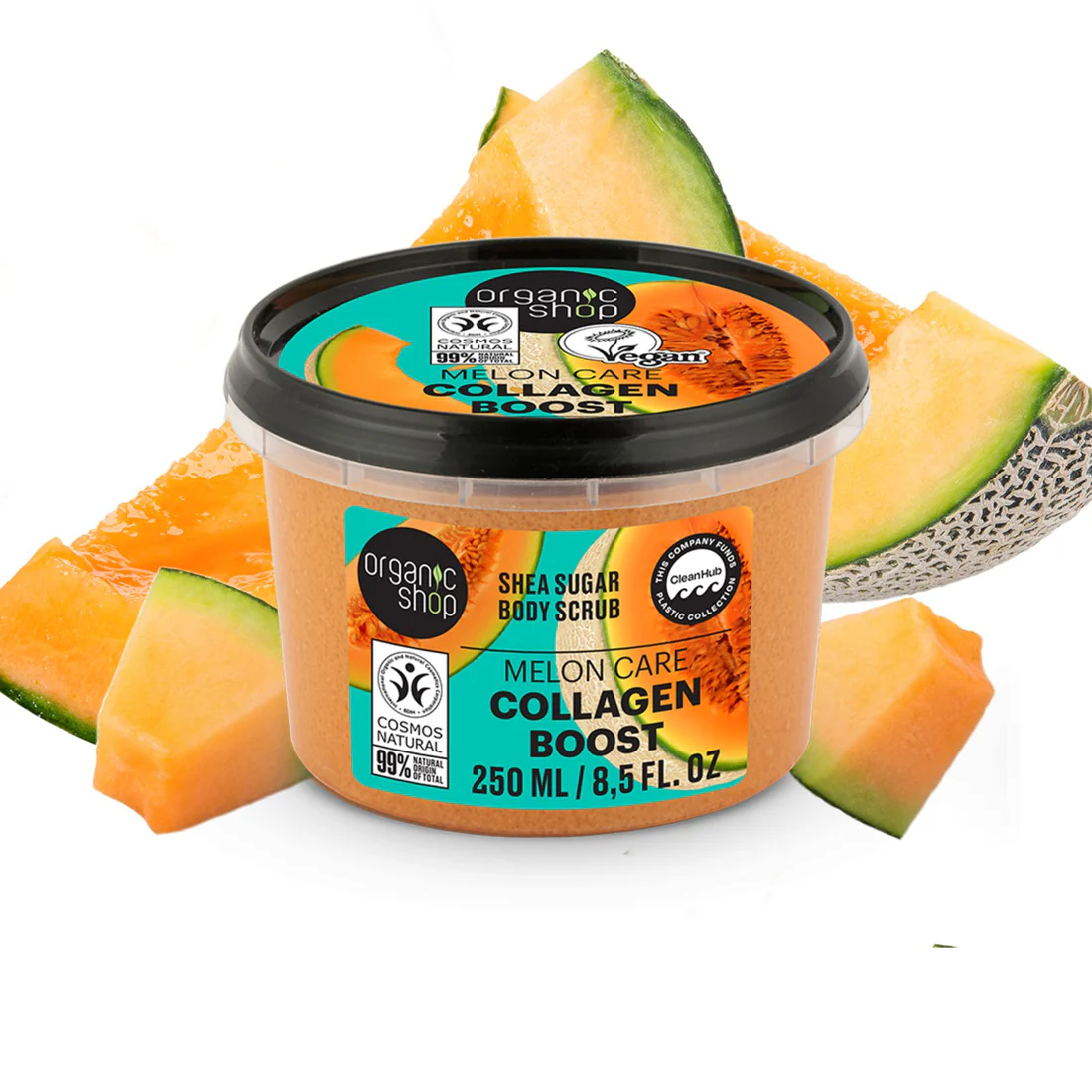 ORGANIC SHOP Orgaanilise meloni ja taimse kollageeniga kehakoorija Melon Collagen, 250ml - Image 3
