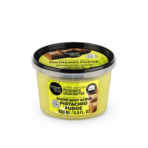 ORGANIC SHOP Orgaanilise pistaatsiaõliga kehakoorija Pistachio&Cocoa Butter, 250ml