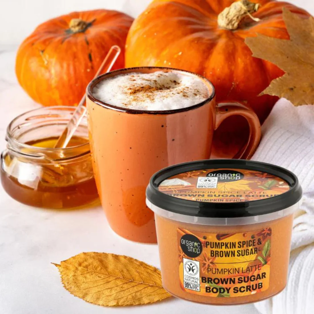 ORGANIC SHOP Orgaanilise kõrvitsaseemneõliga kehakoorija Pumpkin Spice Latte, 250ml - Image 2
