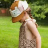 KIETLA Camper Hat UPF50 orgaanilisest puuvillast päikesekaitsega müts NATURAL-BROWN-PINK, 2-6 aastat - Image 6