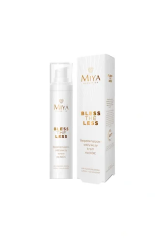 MIYA Bless The Less Taastav ja toitev öökreem apelsini hüdrosooliga, 50ml