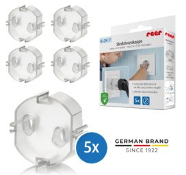 REER Läbipaistvad pistikupesakatete komplekt, 5tk