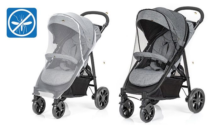 REER BiteSafe sääsevõrk vankritele, must - Image 5