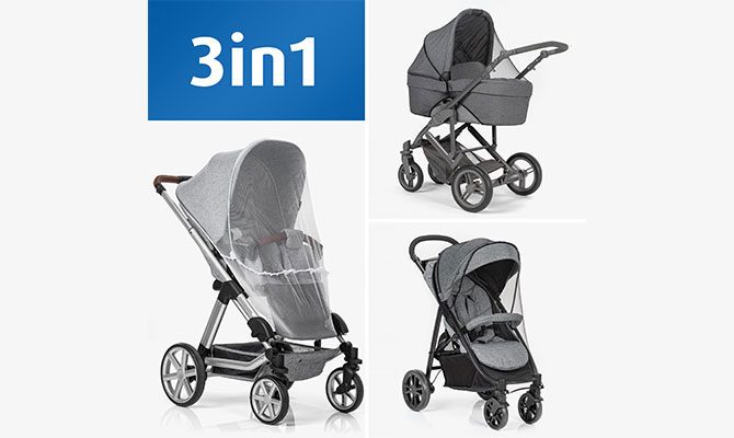 REER BiteSafe sääsevõrk vankritele, must - Image 4