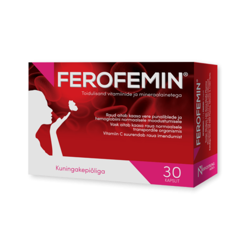 Ferofemin vitamiini ja rauakompleks naistele, 30 kpsl