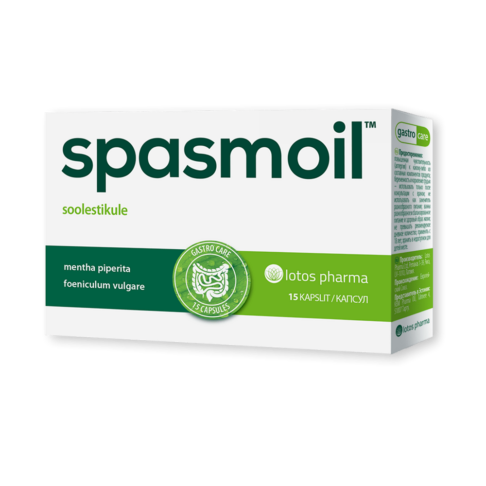 Spasmoil kõhugaasidele ja spasmidele, 15 kpsl