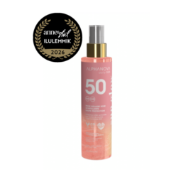 ALPHANOVA DAILY SUN SPF50 säraosakestega päikesekaitseõli vaarikaseemneõliga ja monoi lõhnaga, 125ml