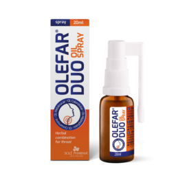 Olefar® DUO kurgusprei – kiire ja tõhus leevendus kurguvalule, 20ml