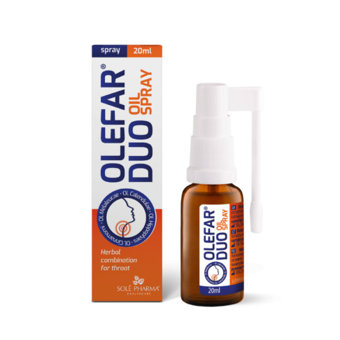 Olefar® DUO kurgusprei – kiire ja tõhus leevendus kurguvalule, 20ml