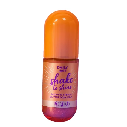 DAILY DOSE Shake to shine sädelev kehasprei Flowers and Peach, 100ml