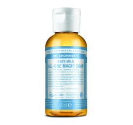 Dr. Bronner´s 18in1 lõhnatu vedelseep beebidele ja tundlikule nahale, 60ml