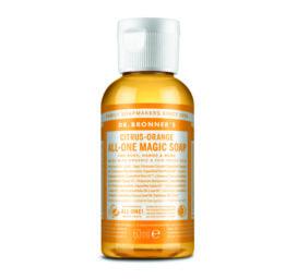 Dr. Bronner's 18-in-1 tsitruse ja apelsini õliga vedelseep, 60ml