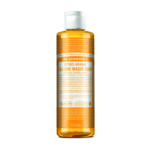 Dr. Bronner's 18-in-1 tsitruse ja apelsini õliga vedelseep, 240ml