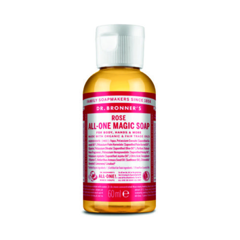Dr. Bronner's 18-in-1 roosilõhnaline vedelseep, 60ml