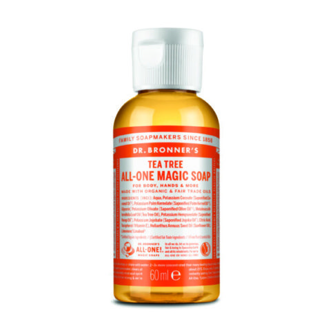Dr. Bronner's 18-in-1 teepuuõliga vedelseep, 60ml