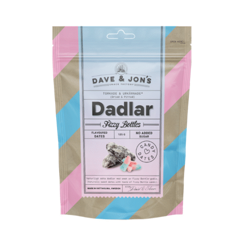 DAVE AND JON'S  maitsestatud datlid "Fizzy Bottles", 125g