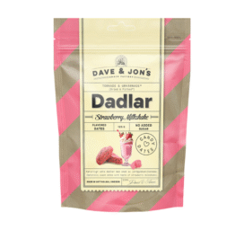 DAVE AND JON'S  maitsestatud datlid "Strawberry Milkshake" 125g
