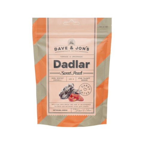 DAVE AND JON'S  maitsestatud datlid "Sweet Peach'', 125g