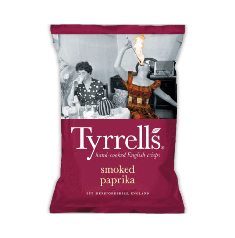 Tyrrell’s kartulikrõpsud vürtsika ja suitsuse paprikaga, 150g