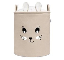 SIPO Premium puuvillane mänguasjade hoiukorv pingutusnööriga XXL, Rabbit
