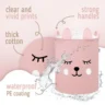 SIPO Premium puuvillane mänguasjade hoiukorv pingutusnööriga XL, Pink Bear - Image 3