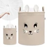 SIPO Premium puuvillane mänguasjade hoiukorv pingutusnööriga XXL, Rabbit - Image 6