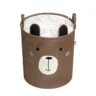 SIPO Premium puuvillane mänguasjade hoiukorv pingutusnööriga XXL, Brown Bear - Image 2