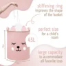 SIPO Premium puuvillane mänguasjade hoiukorv pingutusnööriga XL, Pink Bear - Image 2