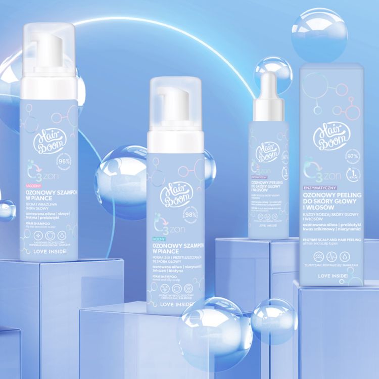 BIELENDA HairBoom O3ZON ensümaatiline osoonkoorija peanahale ja juustele, 100ml - Image 6