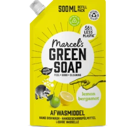 MARCEL'S GREEN SOAP lemon ja bergamont nõudepesuvahend, TÄITEPAKEND 500 ml