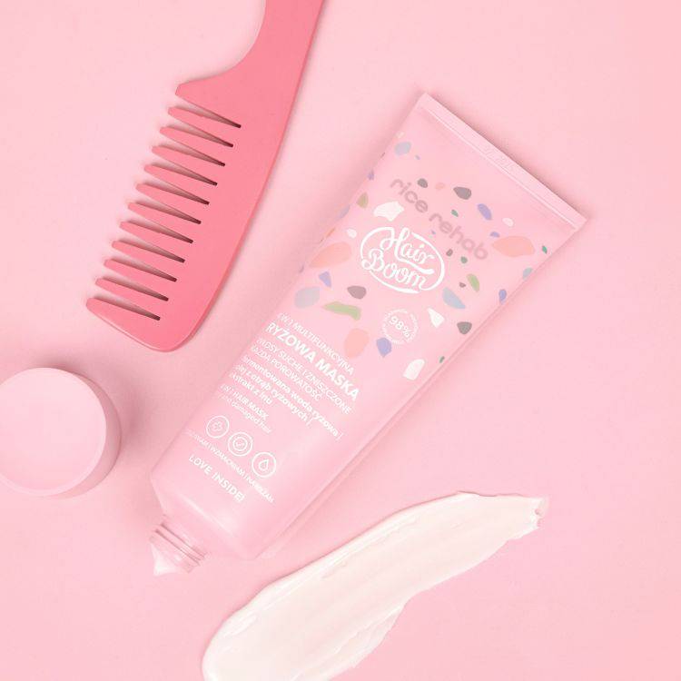BIELENDA HairBoom Rice Rehab looduslik multifunktsionaalne 4in1 riisimask juustele, 200 ml - Pilt 15