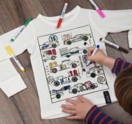 SELFIE CLOTHING värvi ise autodega pluus, suurus 3-4 (122)