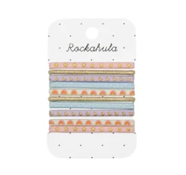 ROCKAHULA laste tähistaeva mustriga juuksekummid lillades ja roosades toonides Enchanted, 10 tk