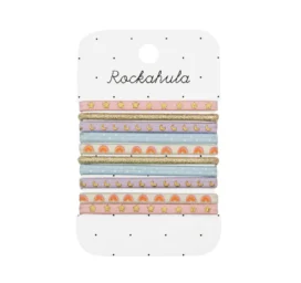 ROCKAHULA laste tähistaeva mustriga juuksekummid lillades ja roosades toonides Enchanted, 10 tk