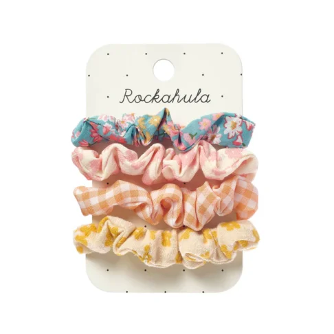 ROCKAHULA Heidi Floral Scrunchie juuksekummid, 4 tk