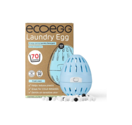 ECOEGG pesupesemismuna + FRESH LINEN graanulid, 70 pesukorda