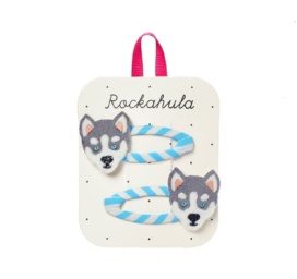 ROCKAHULA KIDS koeradega juukseklambrid Husky Dog, 2 tk