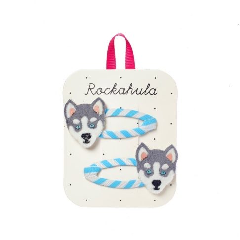 ROCKAHULA KIDS koeradega juukseklambrid Husky Dog, 2 tk