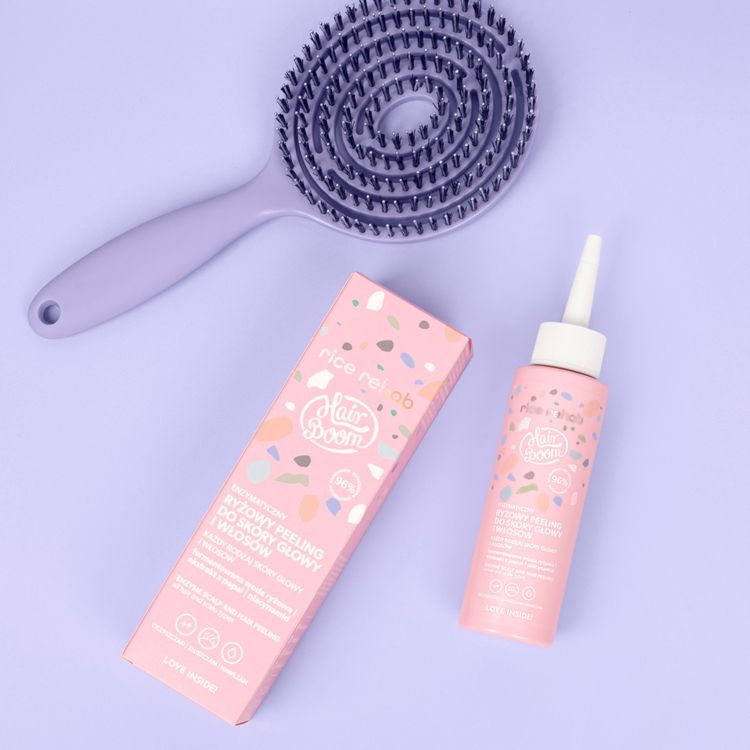 BIELENDA HairBoom Rice Rehab looduslik ensümaatiline riisikoorija peanahale, 100 ml - Image 5