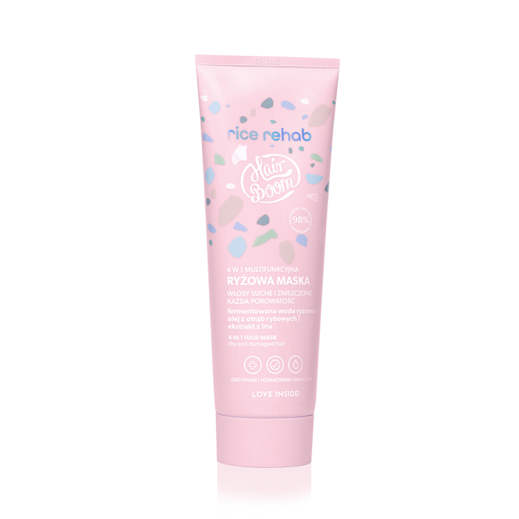 BIELENDA HairBoom Rice Rehab looduslik multifunktsionaalne 4in1 riisimask juustele, 200 ml - Pilt 18