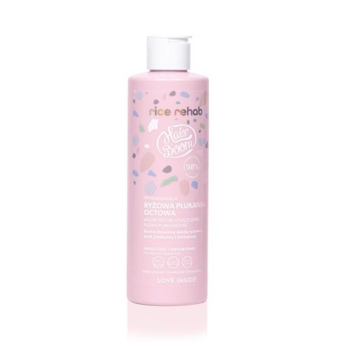 BIELENDA HairBoom Rice Rehab looduslik siluv riisiäädika loputus kahjustatud juustele, 200ml