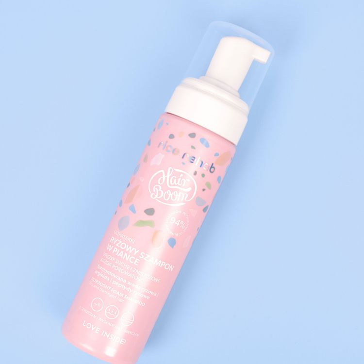 BIELENDA HairBoom Rice Rehab fermenteeritud riisiveega šampoon tundlikule peanahale, 400ml - Image 4