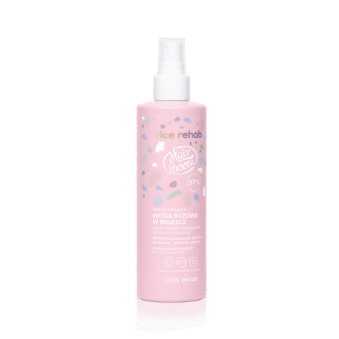 BIELENDA HairBoom Rice Rehab looduslik riisivee sprei kuivadele ja kahjustatud juustele, 200ml