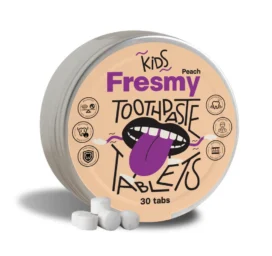 FRESMY Virsiku hambapastatabletid lastele alumiinium purgis, 30tk